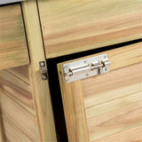 Solid Wood Garden Potting Bench Large Metal Tabletop, Big Drawer, Removable Shelf, 3 Hooks 64506155