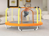 55-inch Trampoline for Kids Indoor & Outdoor Small Toddler Trampoline with Basketball Hoop 93820175