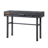 ZNTS Gunmetal Writing Desk with 1 Drawer B062P185696