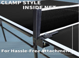 8.5*4. 3ft Black Mid-Size Table Tennis Table Foldable & Portable Ping Pong Table Set for Indoor W1408P478680