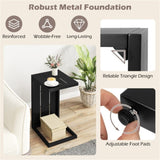 Versatile C-Shaped End Table Convertible Coffee Table 55279545
