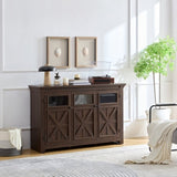 Farmhouse Sideboard Buffet with Storage with 3 Doors, Kitchen Storage, Coffee Bar W1758P210367