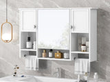 35'' x 28'' Modern Wall Mounted Bathroom Storage Cabinet, Bathroom Wall Cabinet with Mirror, 20410048