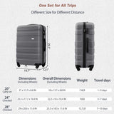 Luggage Sets New Model ABS Hardshell 3pcs Clearance Luggage Hardside Lightweight Durable Suitcase N726P203164Z