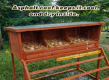 3-in-1 Nesting Boxes for Chickens with Perch and Swing- Wooden Chicken Nesting Box for Poultry 3 18367101