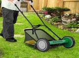16 Inch Push Lawn Mower with Grass Catcher Bag-Green 52314840