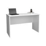 Malibu 47" Wide Study Desk White Modern Simple Computer & Laptop Table Dining Table for Bedroom, B200P253734