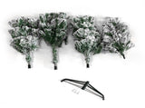 7.5ft Pointed Pencil Shape PVC Material Green Flocking 350 Warm Color Clearance Lights 641 Branches 44700943