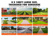 Weed Barrier 6x100ft Landscape Fabric 3.2oz Heavy Duty Geotextile Fabric Woven PP Weed Control Mat 31710931