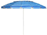 8 Ft Beach Umbrella With UV Protection 16-Ribbed Windproof Frame 67702970