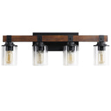 (Same as W1340119957/L1016) 4-Lights Farmhouse Vanity Lights Fixture Rustic Light Fixture W1340P206656