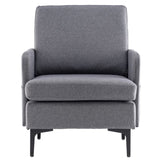 Lounge Chair, Comfy Single Sofa Accent Chair for Bedroom Living Room Guestroom, Dark Grey 88011294