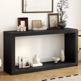 U_STYLE Modern Minimalist Entrance Table, Square Shaped Fashion Design, Easy to Assemble, Suitable N711P245613B