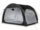 6.8x4.9FT Black Arc Bicycle Storage Shed, 210D PU Silver Coated Oxford, Black Fiberglass Frame, 56945196