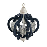Wood Chandelier 6 - Light Farmhouse Pendant Lighting Natural Wood Hanging Light Fixture for Kitchen W2078137030