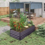 Garden BedFlower shelf,Wood Planter Box-Coffee 11950701