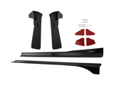 ABS Side Skirt Extension fit for Tesla Model Y 21-24 Black Body Kit Panel Lip Trim 54510115