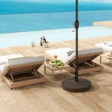 Brown Heavy Duty Outdoor Umbrella Stand Base with Stand 74817963