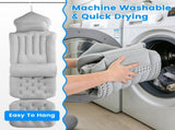 Full Body Bathtub Cushion with Detachable Lumbar Pillow, 4D Honeycomb Mesh Non-Slip Bath Mat with 93159022