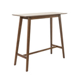 ZNTS Wood Bar Table, Natural Walnut Finish, 17.72 in x 47.24 in x 42.01 in 58918.00