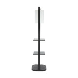 16.5x17x74" Two Tiered Vertical Shelving Stand with Light W2078P340346