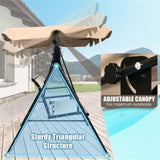 3-person garden swing Brown 58979524
