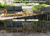 Outdoor Loveseat Cushion Set, 48 x 24 inch, Water Repellent Patio Furniture Cushions Replacement 08891255