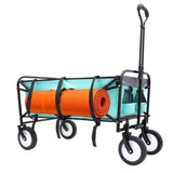 Collapsible Foldable Wagon with strapping system Beach Wagon Utility Utility Wagon Grocery W2932P210084