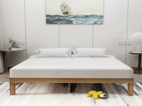 Queen Size Wood Platform Bed Frame,No Box Spring Needed,Strong Wood Slat Support, Easy Assembly 19292726