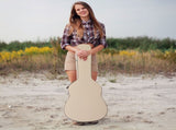 39" Classical Guitar Hard Case Microgroove Flat Beige 89760357