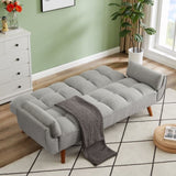 ZNTS New Design Linen Sofa Furniture Adjustable Backrest Easily Assembled Recliners-GRAY 38632181