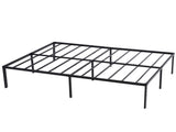 195.5*142.2*45.7cm Bed Height 18" Simple Basic Iron Bed Frame Iron Bed Black 99106496