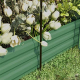Green Raised Garden Bed with Crop Cage and Shade Cloth 90.5" W x 43.25" D x 43.25" H 89139716