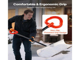 48-inch Snow Pusher Shovel with Ergonomic Handle, Durable HDPE Blade, Metal Edge Strip, and 62609315
