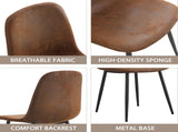 A set of 6 modern medieval style restaurant cushioned armchairs, equipped with soft suede cushions W1151P299750