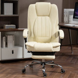 ZNTS Massage Office Chair with Heat, Footrest, Beige W2069P174877