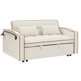 55.51 inch versatile foldable sofa bed in 3 lengths, modern sofa sofa sofa velvet pull-out bed, W2353P151789