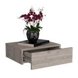 Milano Floating Nightstand , End Table, Side Table Wall-Mounted with Drawer -Light Gray -Bedroom B200137823