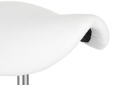 Saddle Stool Ha Ha Feet Rotation Bar Stool White 60290165