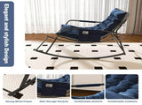 Rocking Chair with Storage, Cushions & Armrests, All-Season Comfort Lounge Recliner, Breathable 53395253