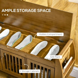 Shoe Bench with Storage Cabinets 34204150