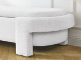 Linen Fabric Upholstered Bench with Large Storage Space for the Living Room, Entryway and W48790039
