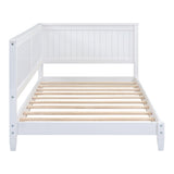 Twin Size Wood Daybed/Sofa Bed, White WF297689AAK