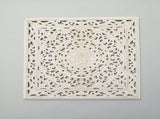 White Square Shape Handcrafted Wooden Wall Decor 36"x36" Elegant Home Accent B346P356171