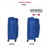 (2024) Two-piece suitcase suitcase set Oxford trolley case without password lock universal wheel W2710P242575