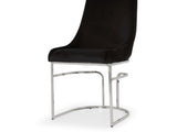 Emrald Modern Style 2PC Dinning Chairs made with wood and Steel Legs Black B009P298425