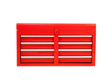 Detachable 5 Drawer Tool Chest with Bottom Cabinet and One Adjustable Shelf--Red 24206924