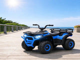 Blue 12V Kids 4-Wheeler ATV Quad, Ride-On Quad with Spring Suspension, LED Lights & Music USB 38037870