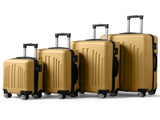 Curved Vertical Stripe 4-in-1 Trolley Case - Mustard Yellow 19371883