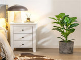 2-Pack 35.5" Artificial Fiddle Leaf Tree - 32 Realistic Leaves, PEVAPE Material, Green 40262150